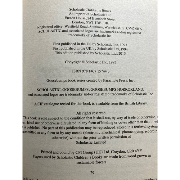 Goosebumps "Night Of The Living Dummy" By R.L. Stine 2015 Paperback Book - Picture 2 of 13